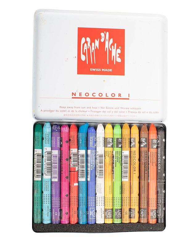 CARAN D'ACHE Neocolor I vahaliidut, 15 kpl