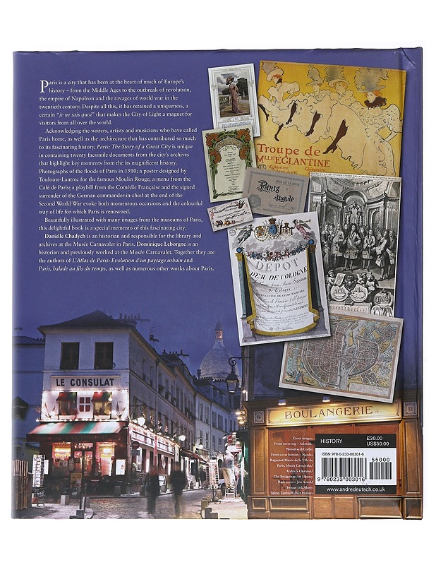 Paris: The story of A Great City - Danielle Chadych - Historiakirjat - 10105531386 - 1