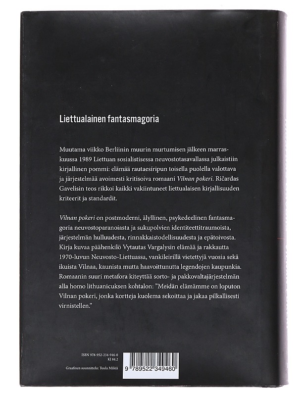 Vilnan pokeri - Gavelis, Ri?ardas - Romaanit ja novellit - 10105531469 - 1