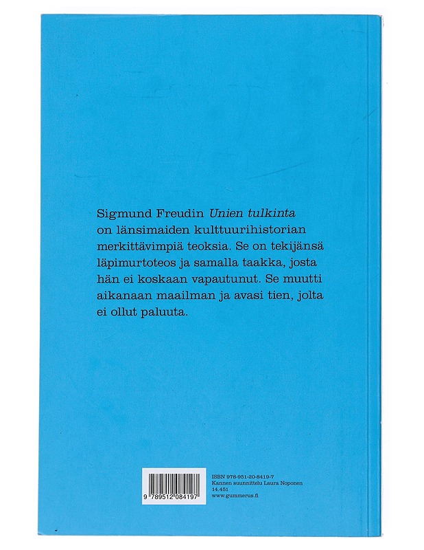 Unien tulkinta - Freud, Sigmund - Tietokirjat ja oppaat - 10105531473 - 1