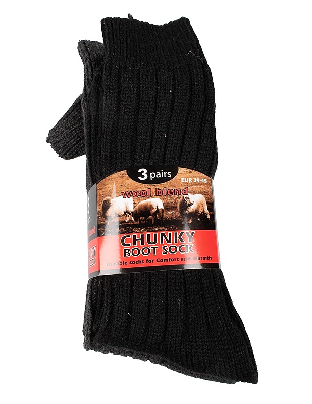 ALLERO Chunky Boot Sock villasukka, 39-45 - Asusteet - 10105531481 - 0