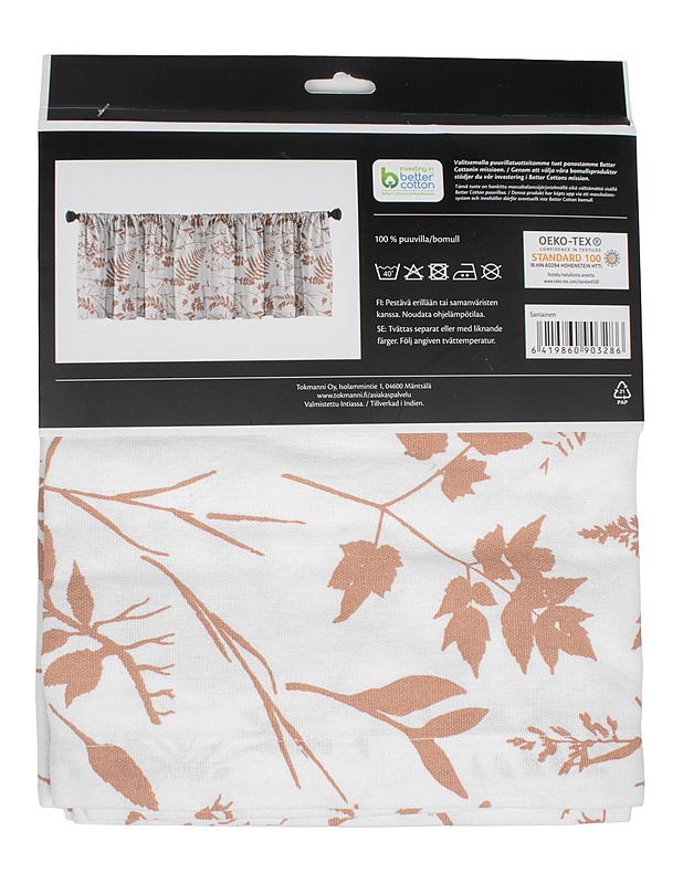 KOTIKULTA Sanianen verhokappa, 50x220 cm - Verhot ja kapat - 10105531497 - 1