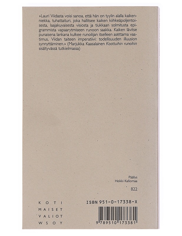 Kootut runot - Lauri Viita - Runot ja näytelmät - 10105531549 - 1