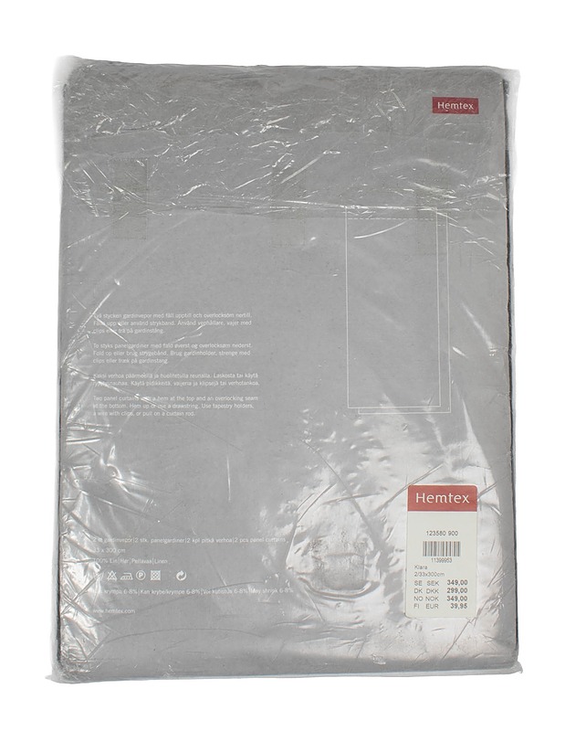 HEMTEX Klara paneeliverho, 33x300 cm, 2 kpl - Verhot ja kapat - 10105531617 - 1