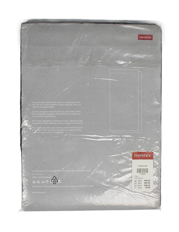 HEMTEX Klara paneeliverhot, 33x300 cm, 2 kpl - Verhot ja kapat - 10105531625 - 1