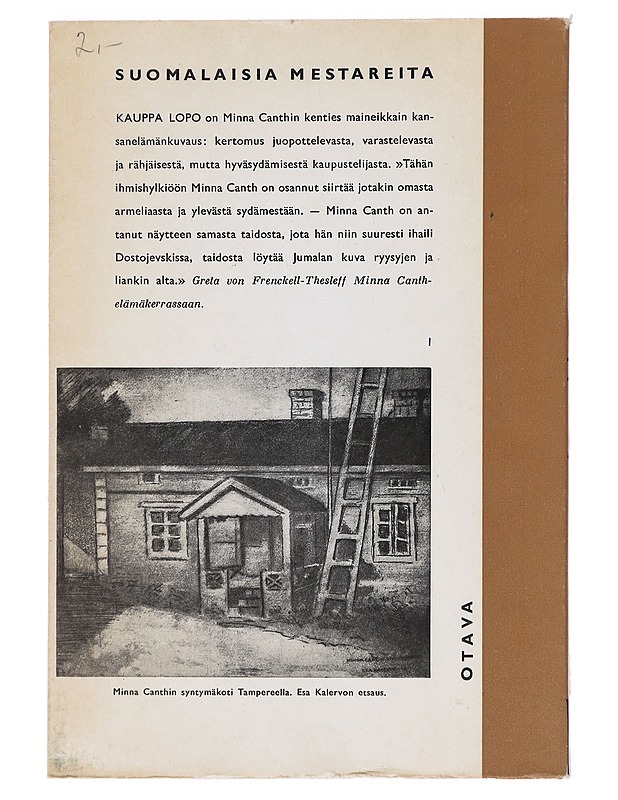 Kauppa-Lopo - Minna Canth - Romaanit ja novellit - 10105531655 - 1