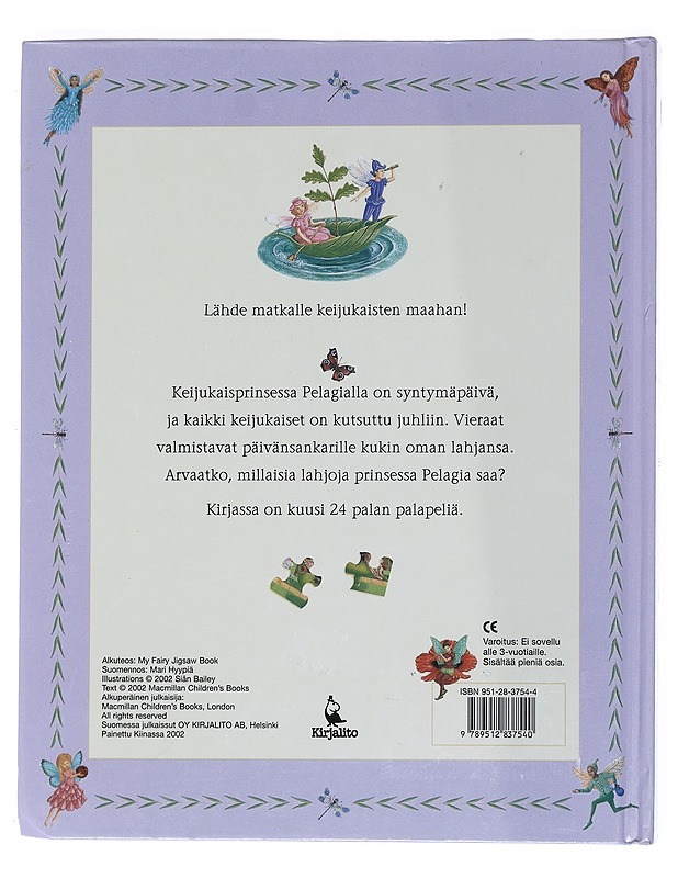 Palapelikirja: Keijukaisprinsessan syntymäpäivä - Bailey, Siân - Lastenkirjat - 10105531709 - 1