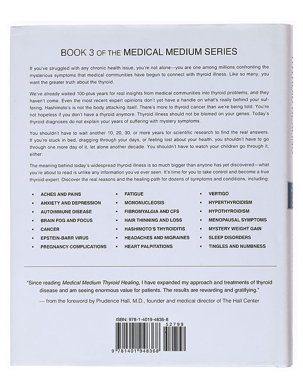 Medical medium thyroid healing : the truth behind Hashimoto's, Graves', insomnia, hypothyroidism, thyroid nodules & Epstein-Barr - Anthony William - Tietokirjat ja oppaat - 10105531744 - 1