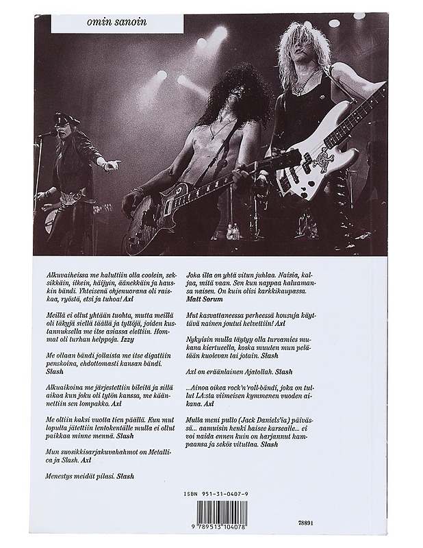 Guns n' Roses : omin sanoin - Guns n' Roses - Elämäkerrat ja muistelmat - 10105531762 - 1