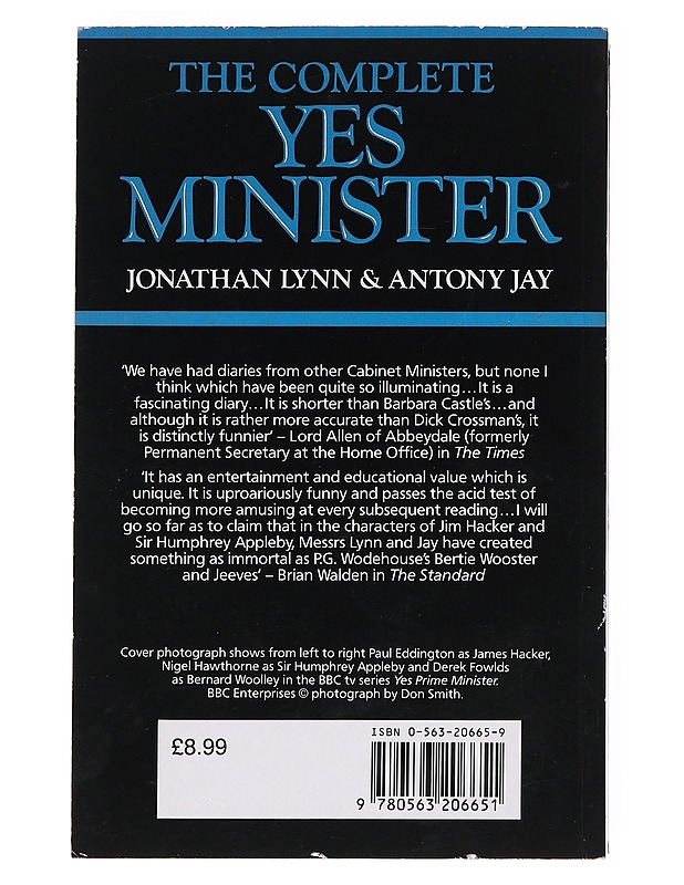 Complete 'Yes, minister' - Lynn, Jonathan - Romaanit ja novellit - 10105531771 - 1