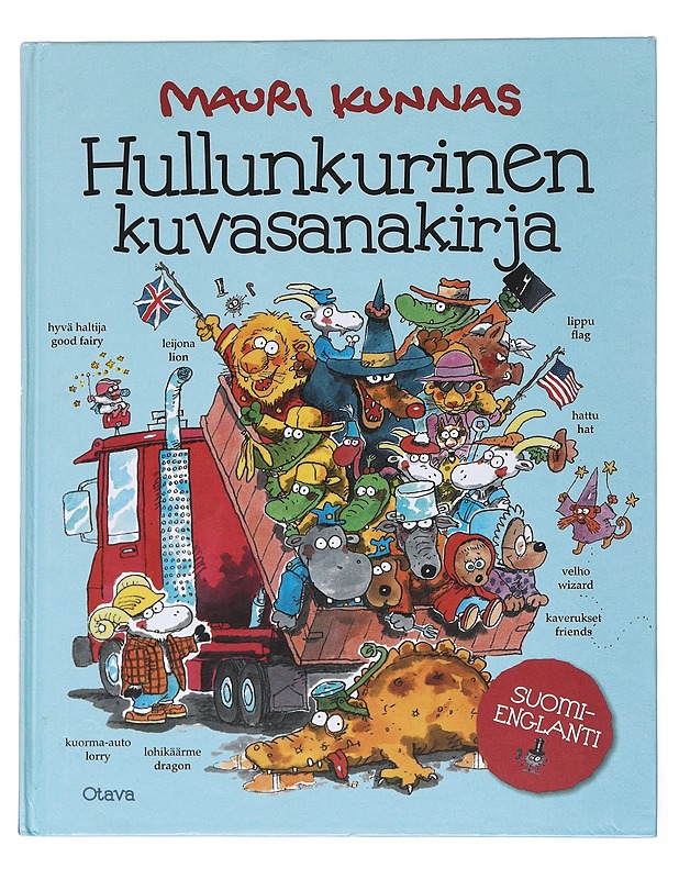 Hullunkurinen kuvasanakirja : suomi-englanti - Mauri Kunnas