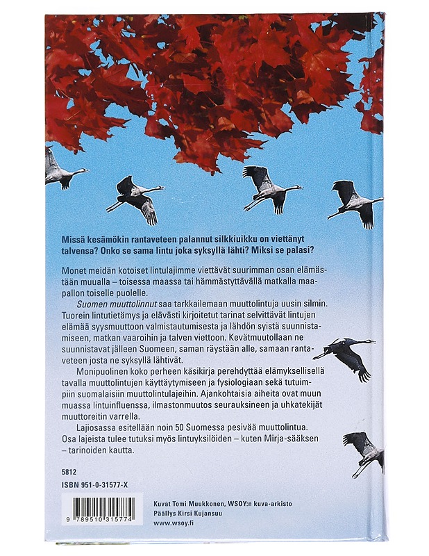 Suomen muuttolinnut - Iiris Kalliola - Tietokirjat ja oppaat - 10105531836 - 1