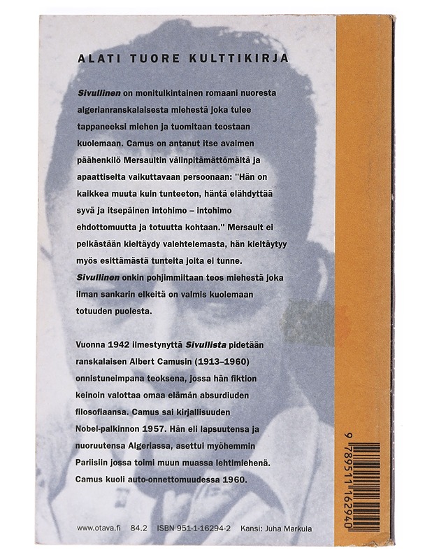 Sivullinen - Camus, Albert - Romaanit ja novellit - 10105531847 - 1