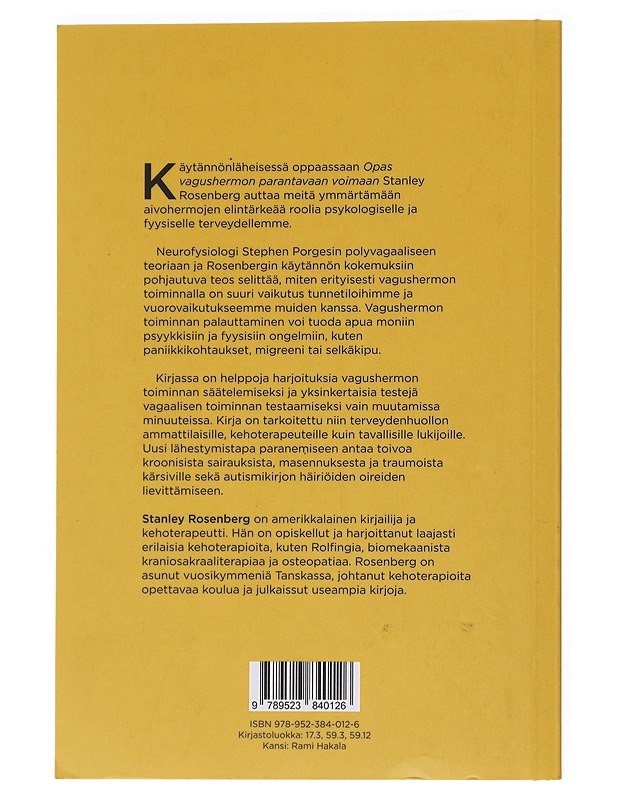 Opas vagushermon parantavaan voimaan - Rosenberg, Stanley - Tietokirjat ja oppaat - 10105531854 - 1