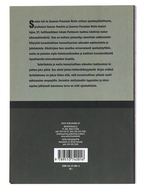 Sodan lait : käsikirja - Rosén, Gunnar - Historiakirjat - 10105531900 - 1
