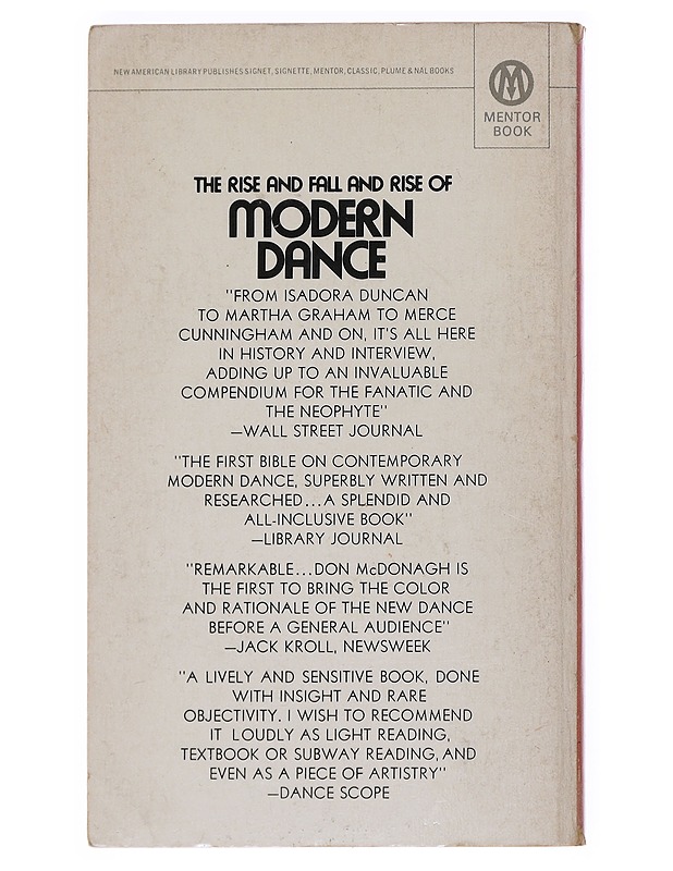 The rise and fall and rise of modern dance - Mcdonagh, Don - Tietokirjat - 10105531934 - 1
