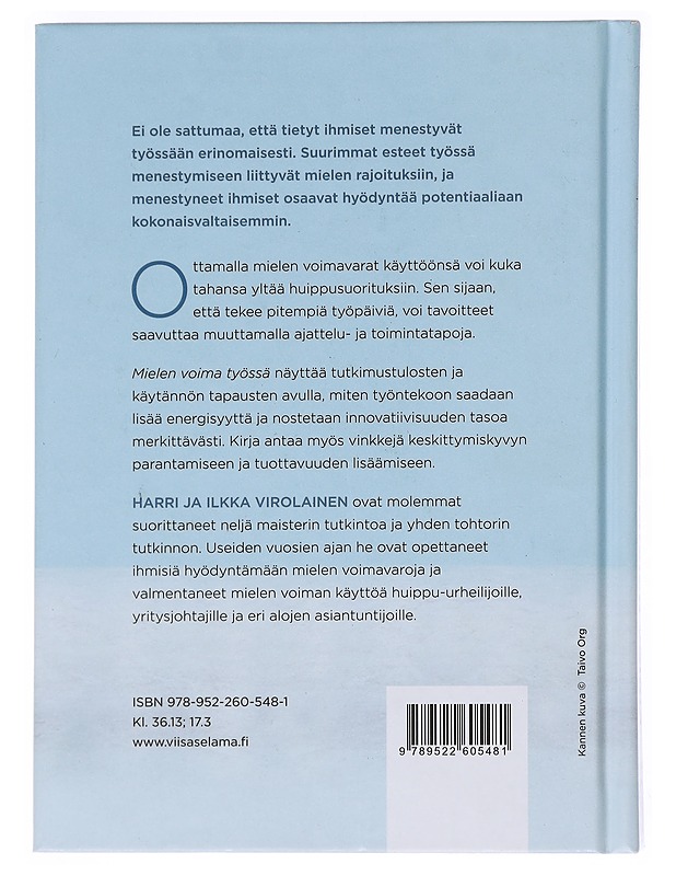 Mielen voima työssä - Virolainen, Ilkka - Harrastekirjat - 10105531945 - 1