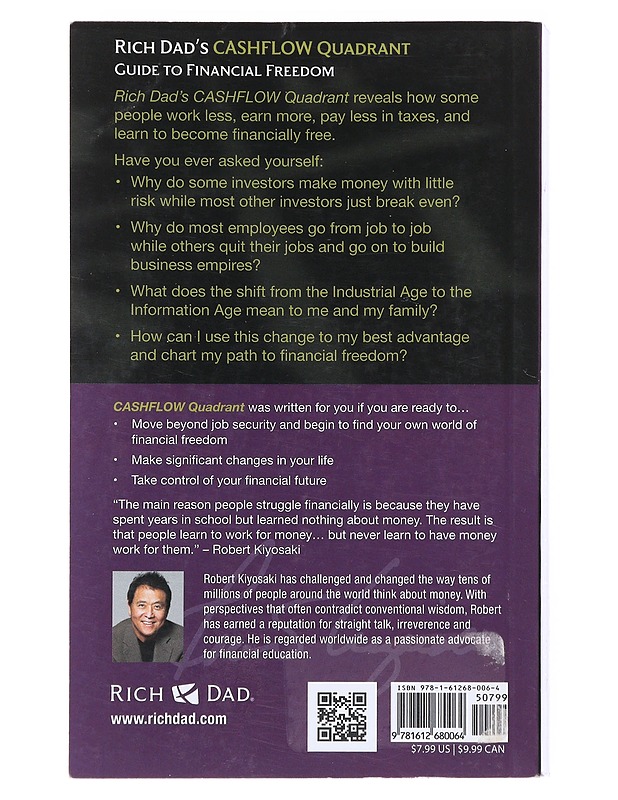 Rich Dad's Cashflow Quadrant - Robert T Kitosaki - Tietokirjat ja oppaat - 10105531985 - 1