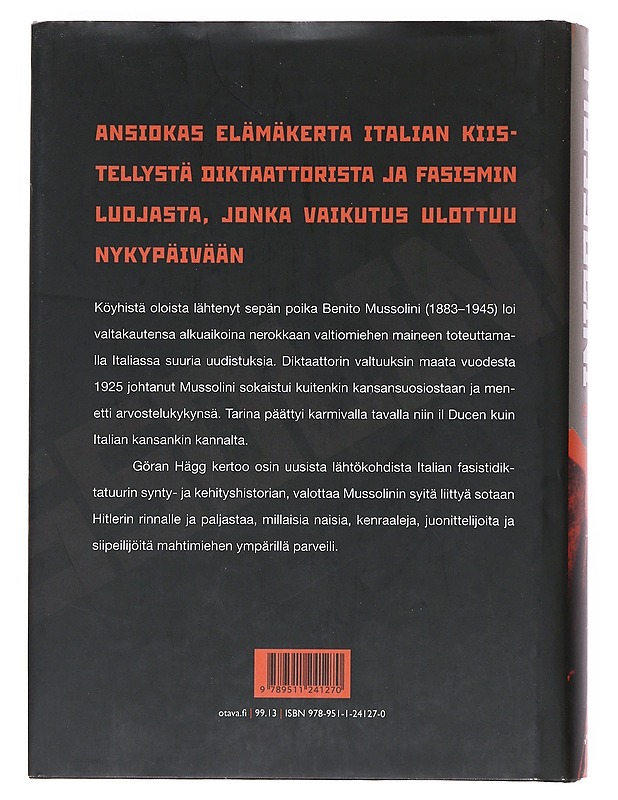 Mussolini - Hägg, Göran - Elämäkerrat ja muistelmat - 10105532133 - 1