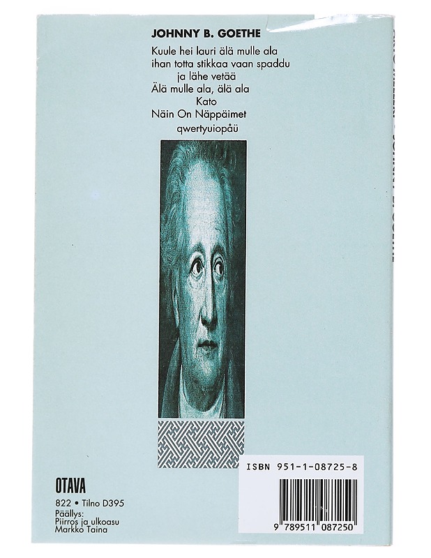 Johnny B. Goethe : runoja - Arto Melleri - Romaanit ja novellit - 10105532174 - 1
