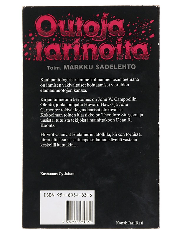 Outoja tarinoita. 3 - Sadelehto, Markku - Romaanit ja novellit - 10105532216 - 1