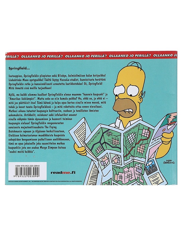 Simpsonit : Springfield : kaupunkiopas - Gimple, Scott M. - Kirja lahjaksi - 10105532231 - 1