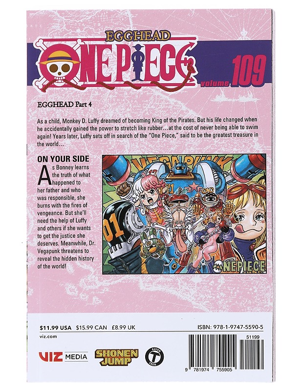 One piece. Vol. 109, On your side - Oda, Eiichiro - Sarjakuvat - 10105532242 - 1