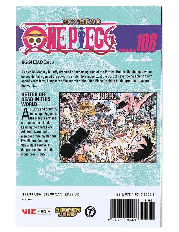 One piece. Vol. 108, Better off dead in this world - Oda, Eiichiro - Sarjakuvat - 10105532245 - 1