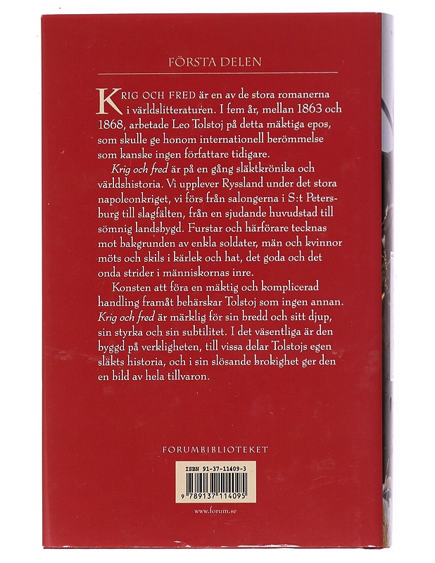 Krig och fred : Parts 1-3 - Tolstoj, Leo - Romaanit ja novellit - 10105532250 - 1