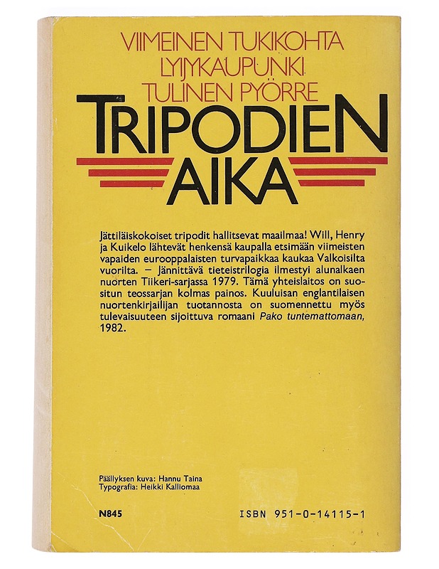 Tripodien aika - Christopher, John - Romaanit ja novellit - 10105532352 - 1