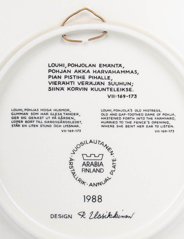ARABIA Kalevala vuosilautanen - 1988 - Designsuosikit - 10105532380 - 2