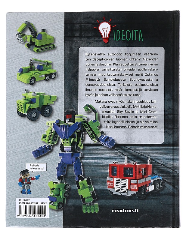 Transformer : lego® ideoita : jännittäviä Lego®-rakennusprojekteja - Jones, Alexander - Lastenkirjat - 10105532430 - 1