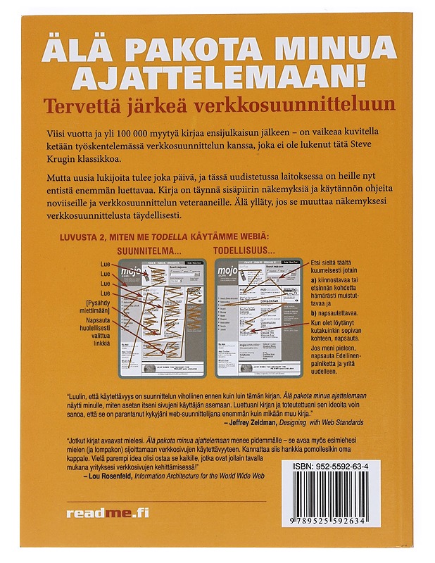 Älä pakota minua ajattelemaan! : Tervettä järkeä verkkosuunnitteluun - Krug, Steve - Tietokirjat ja oppaat - 10105532469 - 1