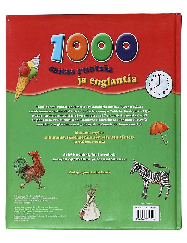 1000 sanaa ruotsia ja englantia - Bob  Bampton - Tietokirjat ja oppaat - 10105532538 - 1