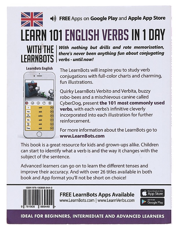 Learn 101 English Verbs in 1 Day - Rory Ryder - Harrastekirjat - 10105532540 - 1