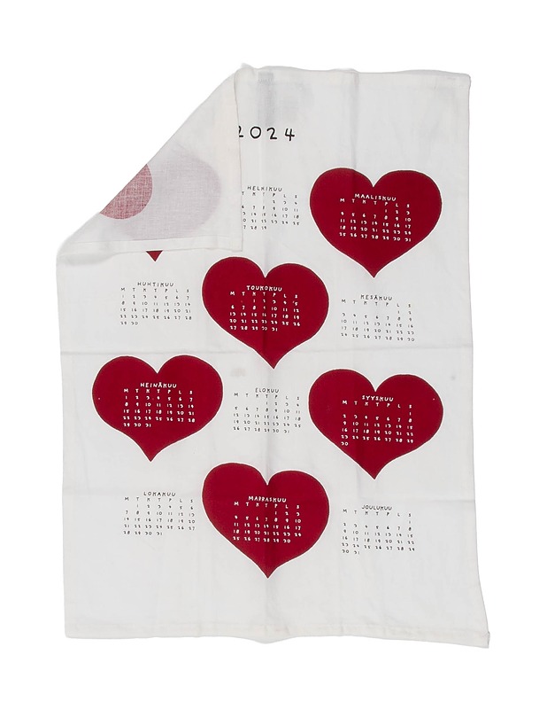 MARIMEKKO Kalenteri 2024 keittiöpyyhe, 50x70 cm - Designsuosikit - 10105532550 - 0