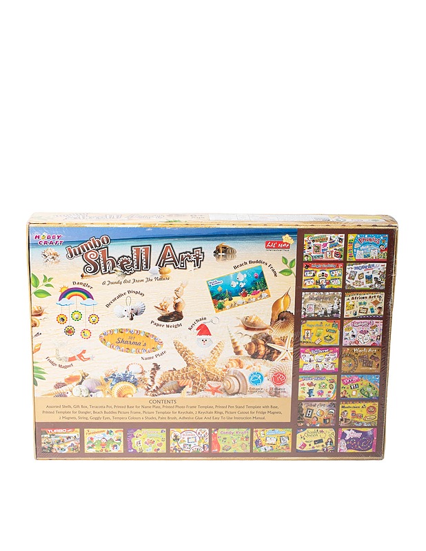 LIL' STAR Jumbo Shell Art askartelusetti - Lasten lelut - 10105532580 - 1