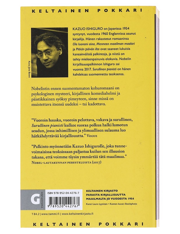 Surullinen pianisti - Ishiguro, Kazuo - Romaanit ja novellit - 10105532603 - 1