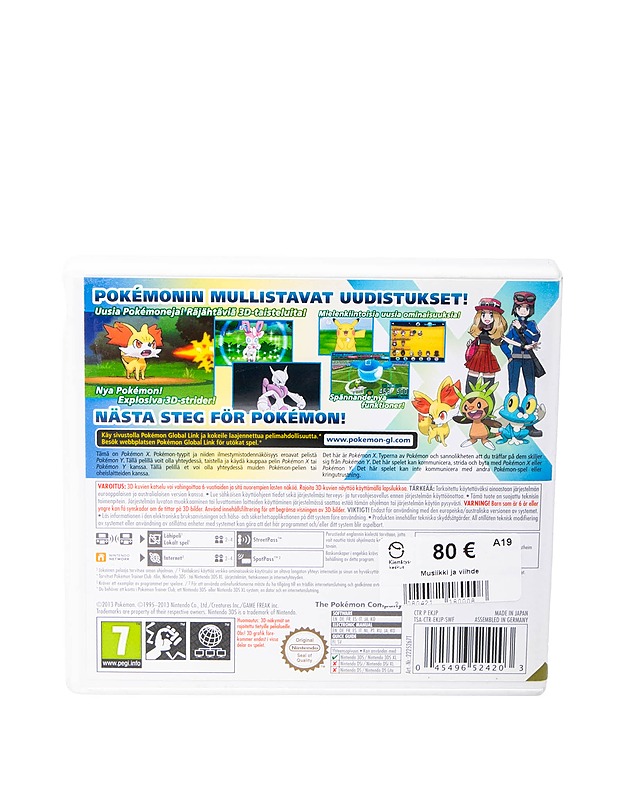 NINTENDO 3DS Pokémon X konsolipeli - Konsolit ja konsolipelit - 10105532642 - 1