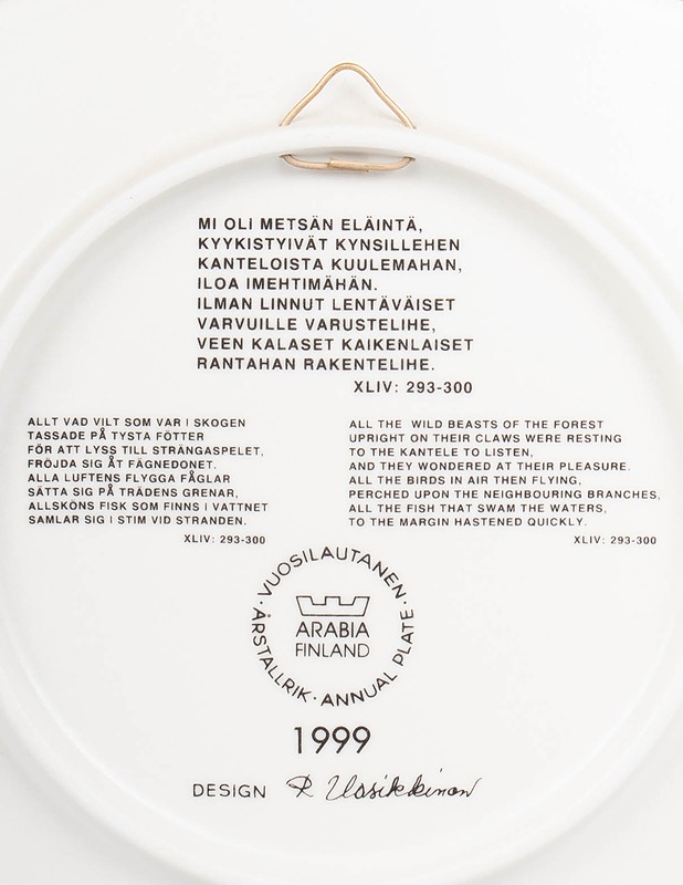 ARABIA Kalevala vuosilautanen 1999 - Designsuosikit - 10105532655 - 2