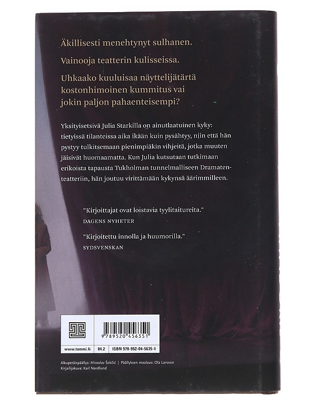 Kirottu näytelmä - Ahndoril, Alex - Jännitys ja dekkarit - 10105532657 - 1