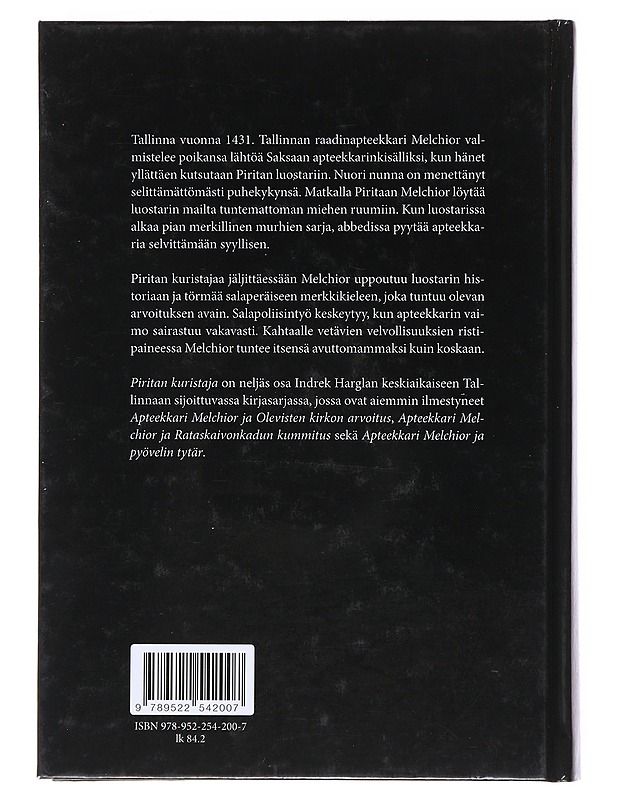 Apteekkari Melchior ja Piritan kuristaja - Hargla, Indrek - Jännitys ja dekkarit - 10105532664 - 1