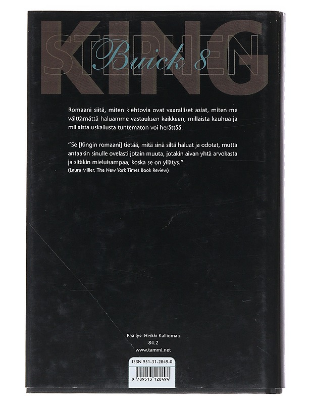 Buick 8 - Stephen King - Jännitys ja dekkarit - 10105532672 - 1