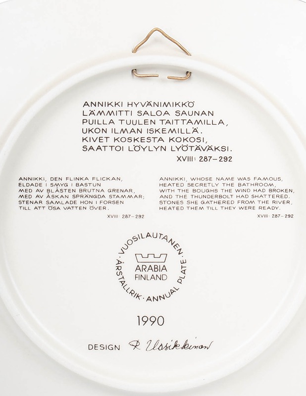 ARABIA Kalevala vuosilautanen 1990 - Designsuosikit - 10105532734 - 2