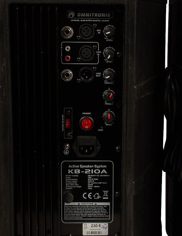 OMNITRONIC KB-210A -aktiivikaiutinpari  - Audio - 10105532767 - 3