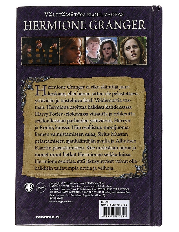 Hermione Granger : elokuvaopas - Baker, Felicity - Lastenkirjat - 10105532901 - 1