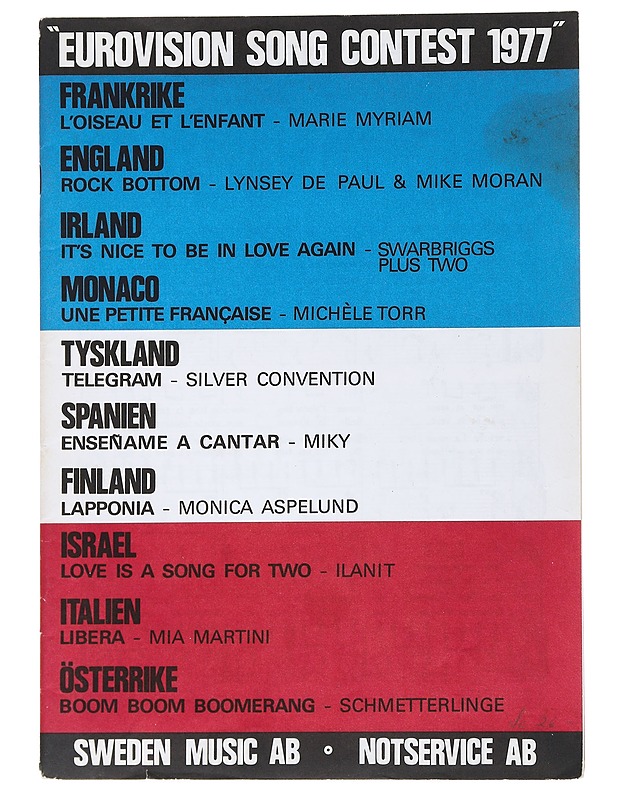 Eurovision Song Contest 1977