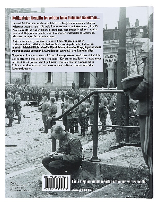 Karjalan kannaksen takaisinvaltaus kesällä 1941 - Rautala, Ari - Tietokirjat ja oppaat - 10105533012 - 1