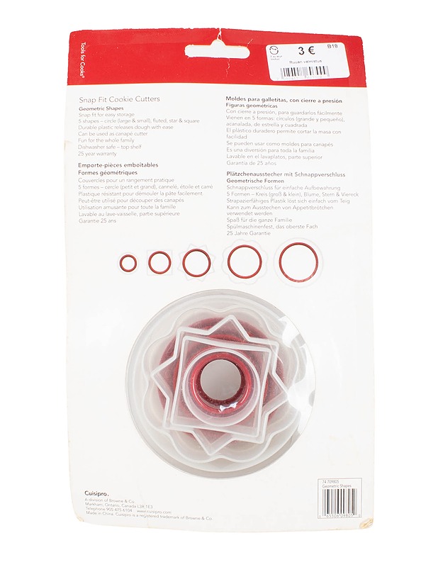 CUISIPRO Snap fit keksimuotti - Muut astiat - 10105533025 - 1