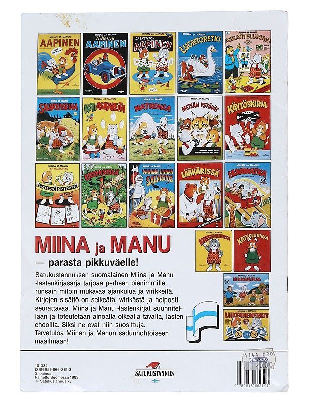 Miina ja Manu eksyksissä - Teutori - Lastenkirjat - 10105533100 - 1